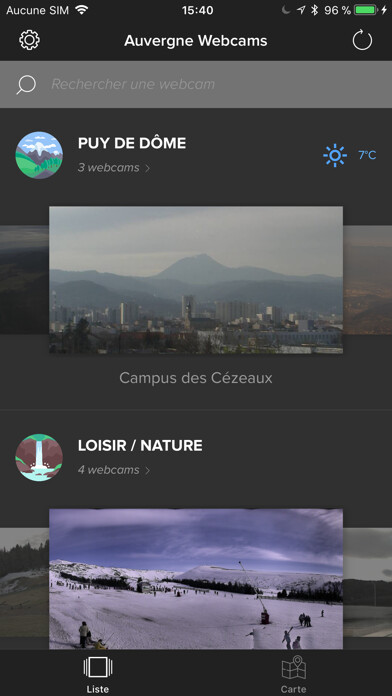 Emulate iPhone app Auvergne Webcams using MyAndroid Emulate iPhone app Auvergne Webcams using MyAndroid