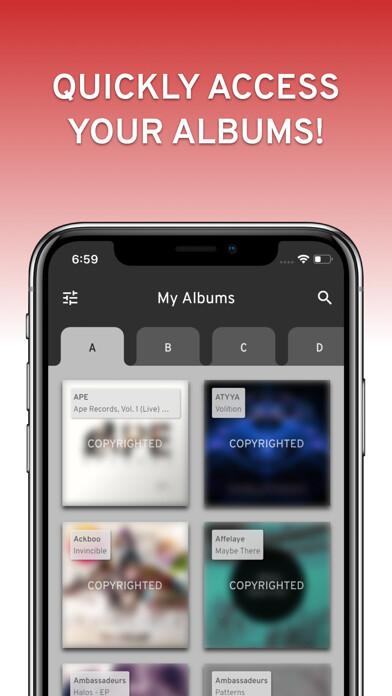 Emulate iPhone app AUX Albums using MyAndroid