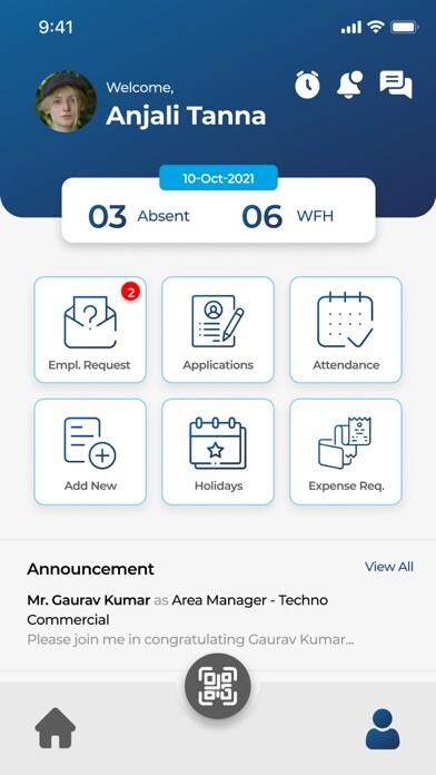 Emulate iPhone app Auxano HRMS using MyAndroid