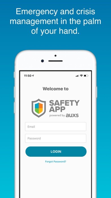 Emulate iPhone app AUXS Safety App S1 using MyAndroid