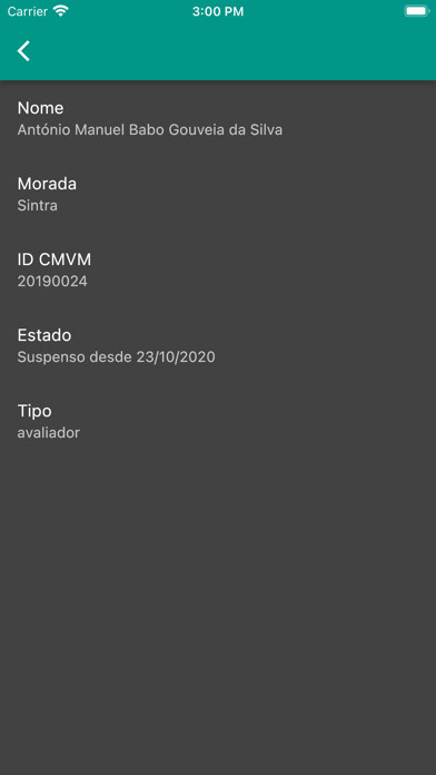 Emulate iPhone app Avaliadores de Imóveis CMVM using MyAndroid Emulate iPhone app Avaliadores de Imóveis CMVM using MyAndroid
