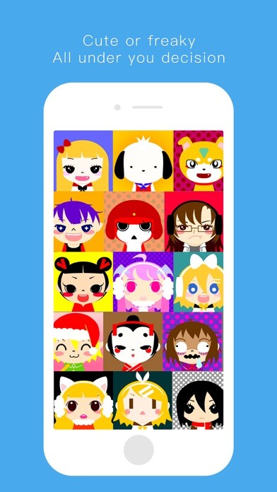 Emulate iPhone app Avatar Crear - Emoji using MyAndroid