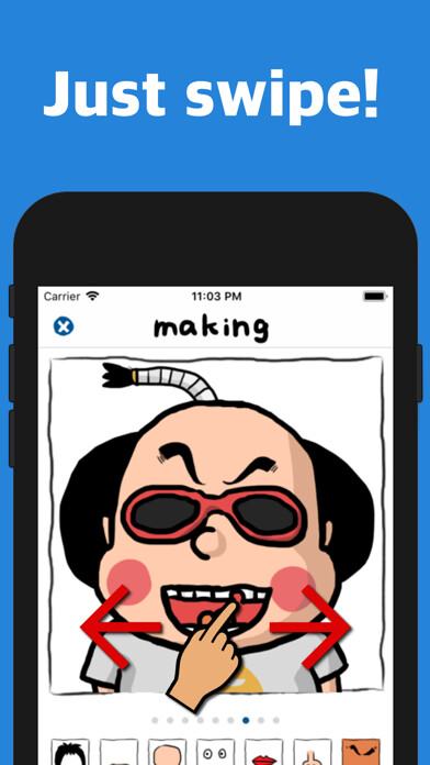 Emulate iPhone app Avatar & Sticker Maker/IcoSta using MyAndroid