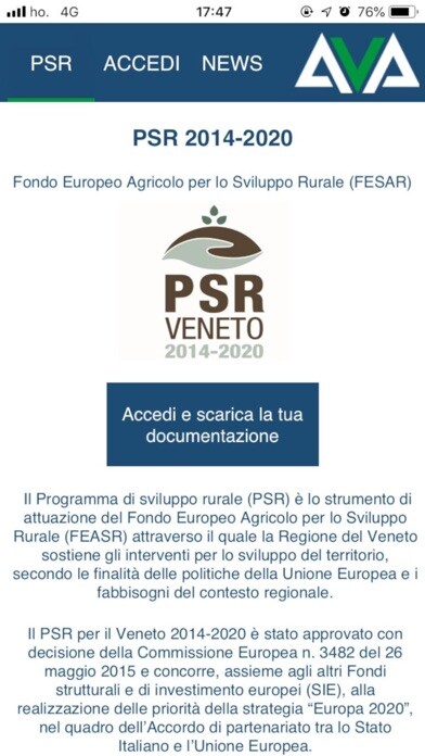 Emulate iPhone app AVA Veneto using MyAndroid