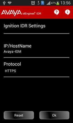 Emulate Android APK Avaya idEngines IDR 9.2