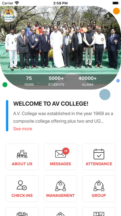 Emulate iPhone app AV College, Hyderabad using MyAndroid Emulate iPhone app AV College, Hyderabad using MyAndroid