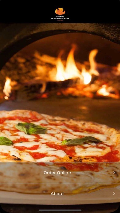 Emulate iPhone app Avenue Woodfired Pizza using MyAndroid