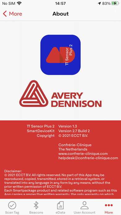 Emulate iPhone app Avery Dennison TT Sensor Plus2 using MyAndroid Emulate iPhone app Avery Dennison TT Sensor Plus2 using MyAndroid