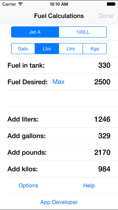 Emulate iPhone app Aviation Fuel Converter using MyAndroid Emulate iPhone app Aviation Fuel Converter using MyAndroid