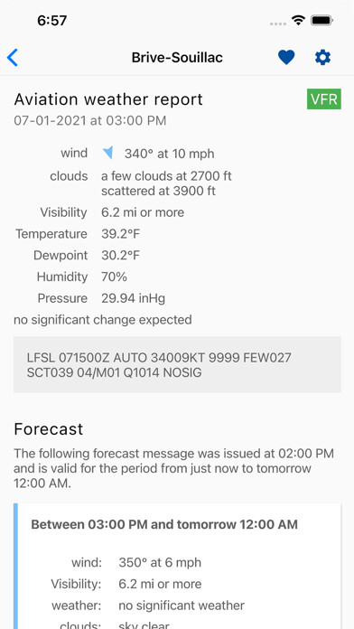 Emulate Android APK Aviation weather (METAR / TAF)