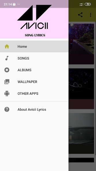 Run android online APK Avicii Lyrics from MyAndroid or emulate Avicii Lyrics using MyAndroid