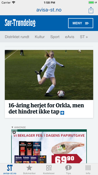 Emulate iPhone app Avisa-ST Nyheter using MyAndroid Emulate iPhone app Avisa-ST Nyheter using MyAndroid