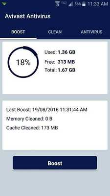 Emulate Android APK Avivast Antivirus  Booster