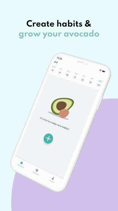 Emulate iPhone app Avocado Habit using MyAndroid