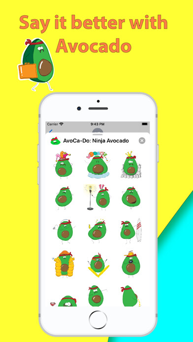 Emulate iPhone app AvoCa-Do: Ninja Avocado using MyAndroid