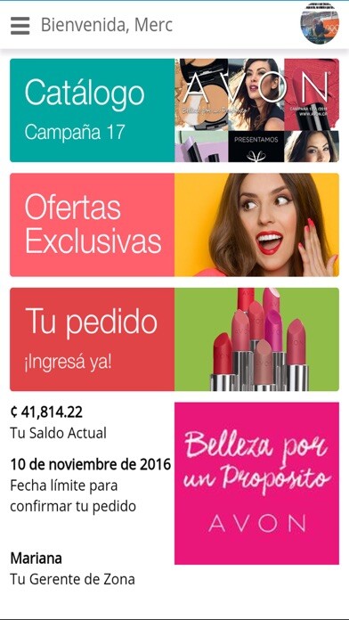 Emulate iPhone app AVON Costa Rica using MyAndroid