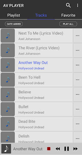 Emulate Android APK AV Player Lite - Music player Video player Emulate Android APK AV Player Lite - Music player Video player