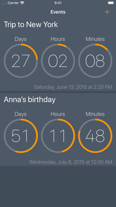 Emulate iPhone app Await - Event Countdown using MyAndroid Emulate iPhone app Await - Event Countdown using MyAndroid