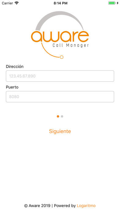 Emulate iPhone app Aware Callmanager using MyAndroid