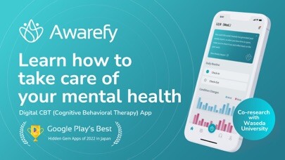 Emulate iPhone app Awarefy - Simple CBT & ACT App using MyAndroid Emulate iPhone app Awarefy - Simple CBT & ACT App using MyAndroid