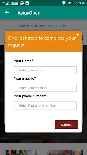 Run android online APK Awayopen from MyAndroid or emulate Awayopen using MyAndroid