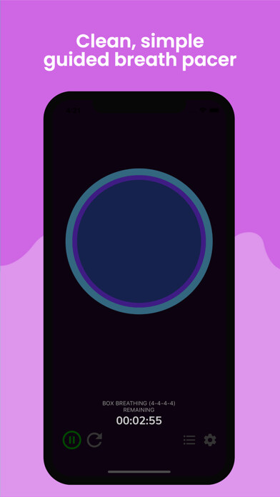 Emulate iPhone app Awesome Breathing: Pacer Timer using MyAndroid Emulate iPhone app Awesome Breathing: Pacer Timer using MyAndroid