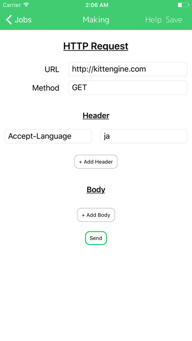 Emulate iPhone app awesome HTTP Tester using MyAndroid Emulate iPhone app awesome HTTP Tester using MyAndroid
