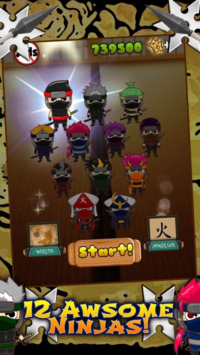 Emulate iPhone app Awesome Ninja Jump Adventure Game FREE using MyAndroid