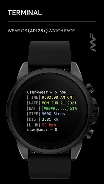 Run android online APK Awf Terminal - watch face from MyAndroid or emulate Awf Terminal - watch face using MyAndroid