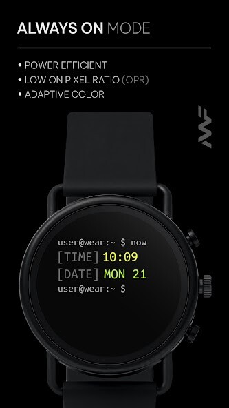 Emulate Awf Terminal - watch face from MyAndroid or run Awf Terminal - watch face using MyAndroid