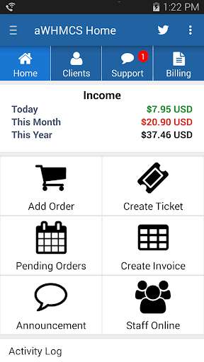 Emulate Android APK aWHMCS Emulate Android APK aWHMCS