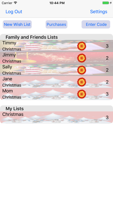 Emulate iPhone app A Wish List using MyAndroid