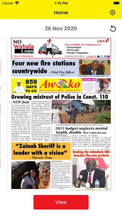Emulate iPhone app Awoko E-News paper using MyAndroid Emulate iPhone app Awoko E-News paper using MyAndroid