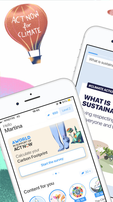 Emulate iPhone app AWorld in support of ActNow using MyAndroid