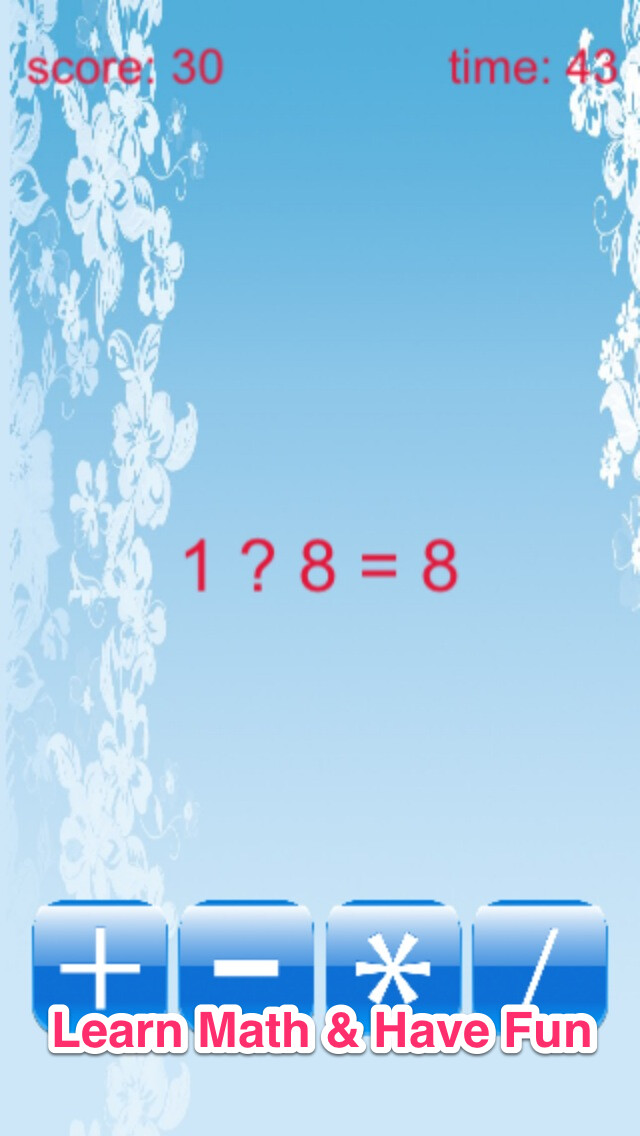 Emulate iPhone app A World Of Number: Learn Mathematics Free using MyAndroid