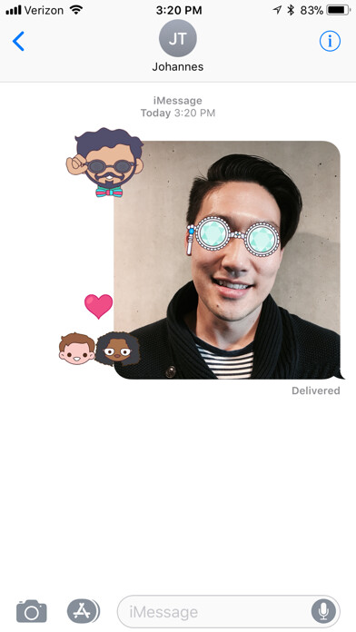 Emulate iPhone app A Wrinkle in Time Stickers using MyAndroid