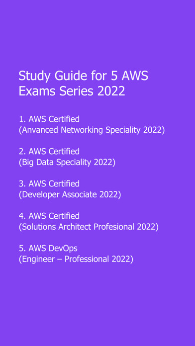 Emulate iPhone app AWS Prep 2022 using MyAndroid