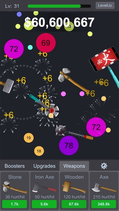 Emulate iPhone app Axe Idle using MyAndroid
