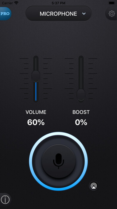 Emulate iPhone app Axel Audio Booster using MyAndroid