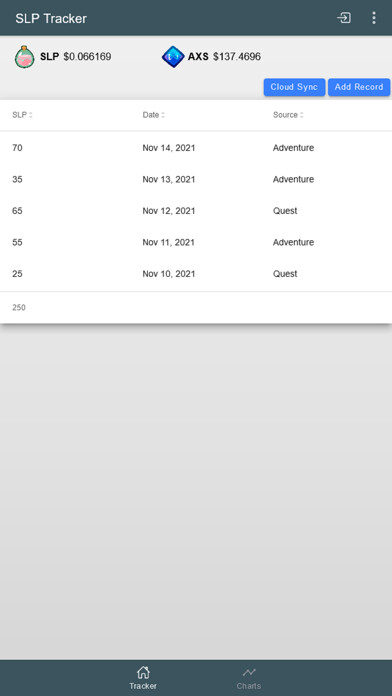 Emulate iPhone app Axie SLP Tracker using MyAndroid