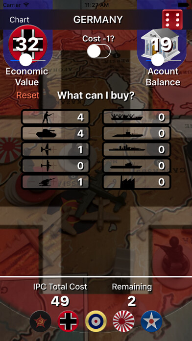 Emulate iPhone app Axis & Allies 1942 - AA Tool using MyAndroid