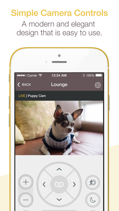Emulate iPhone app AXIS IP Camera Viewer by OWLR using MyAndroid