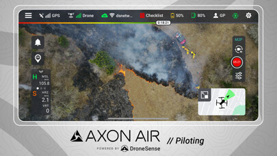 Emulate iPhone app Axon Air powered by DroneSense using MyAndroid