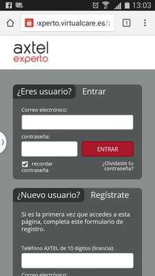 Emulate Android APK axtel experto