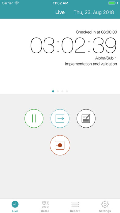 Emulate iPhone app aXTimes Pro - time tracking using MyAndroid Emulate iPhone app aXTimes Pro - time tracking using MyAndroid