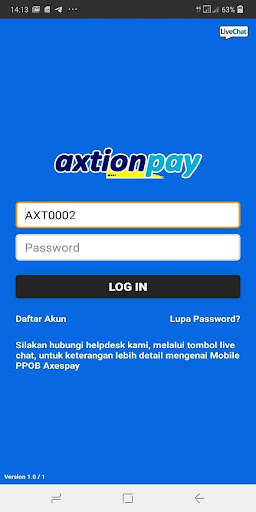 Run android online APK axtionpay from MyAndroid or emulate axtionpay using MyAndroid