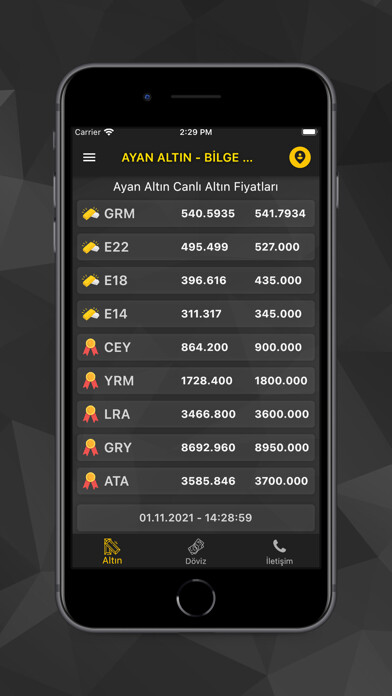 Emulate iPhone app Ayan Alt?n - Bilge Dviz using MyAndroid