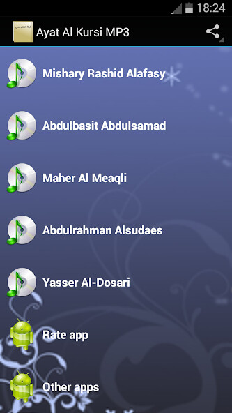 Run android online APK Ayat Al Kursi MP3 from MyAndroid or emulate Ayat Al Kursi MP3 using MyAndroid Run android online APK Ayat Al Kursi MP3 from MyAndroid or emulate Ayat Al Kursi MP3 using MyAndroid