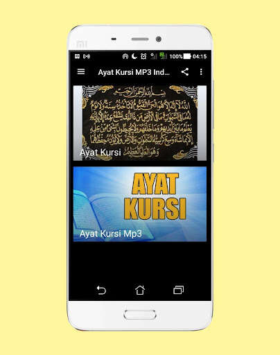 Run android online APK Ayat Kursi MP3 Indonesia, Arabic and English from MyAndroid or emulate Ayat Kursi MP3 Indonesia, Arabic and English using MyAndroid