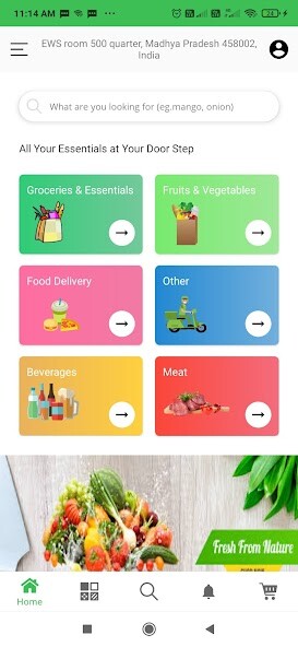 Run android online APK AyesZ - Online Grocery  Food Delivery from MyAndroid or emulate AyesZ - Online Grocery  Food Delivery using MyAndroid